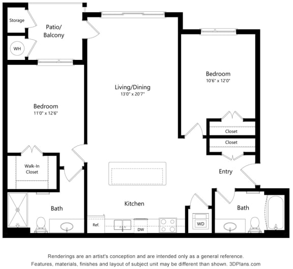 1, 2 & 3Bedroom Apartments in Parker, CO South Range Crossings